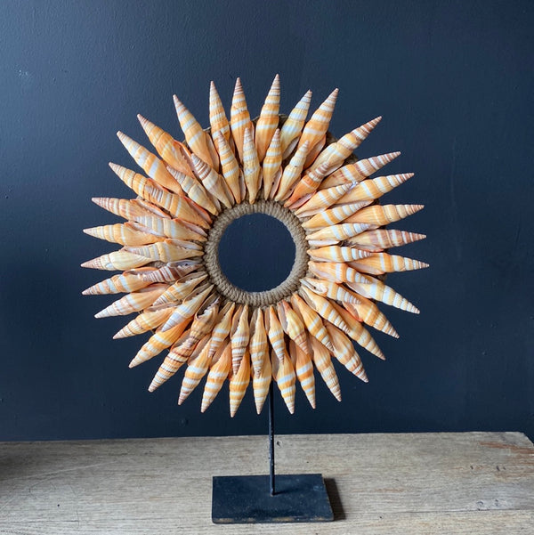 Vintage African Shell Wreath