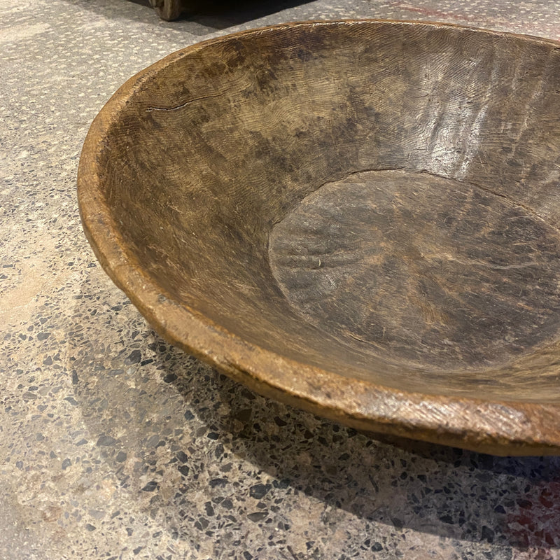 Hand carved Wooden Dough Bowl (Ø62CM | H17CM)