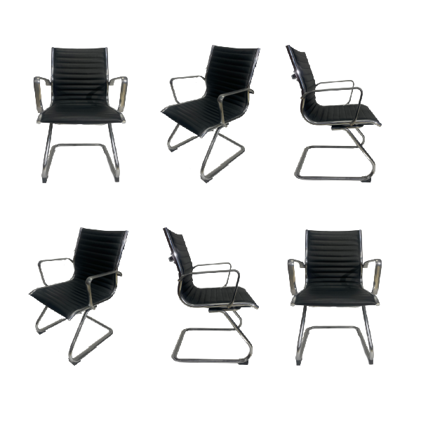 6 x Contemporary Office Boardroom Desk Chairs