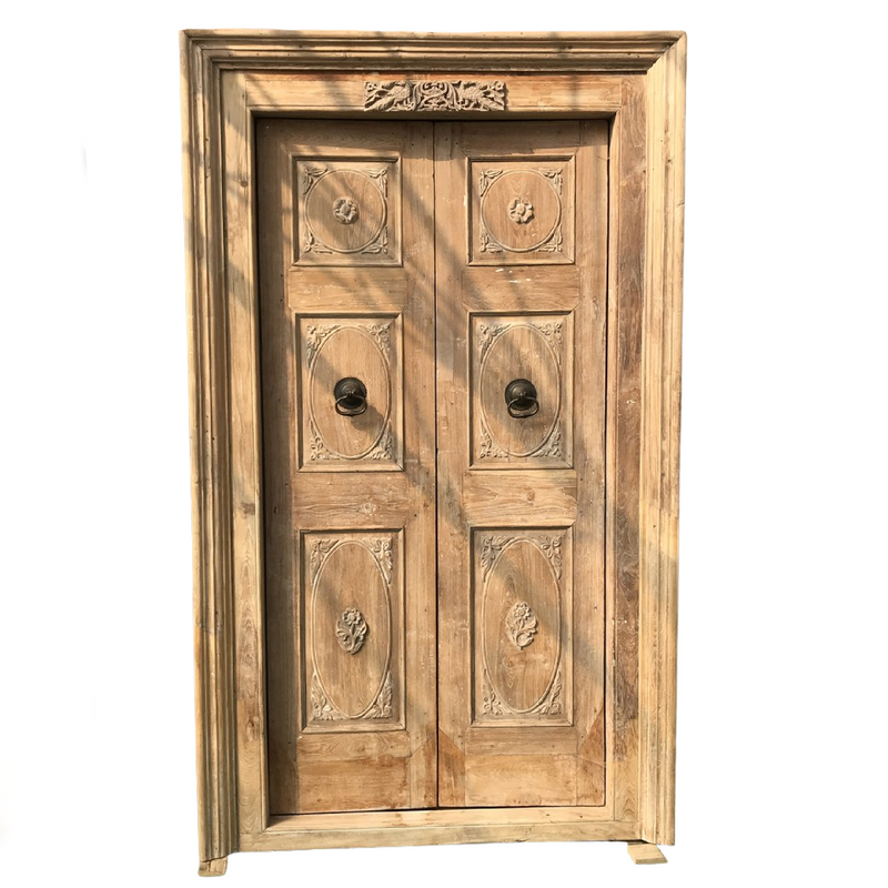 Vintage Teak Anglo-Indian door (H228cm | W119cm)
