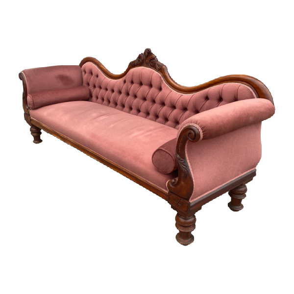 Antique Victorian Chaise Lounge | (W207CM | D63CM | H91.5CM)