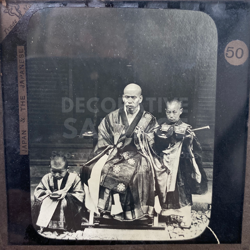 Lantern Slide | Buddhist or Chief Priest, Japan (ca 1890s)