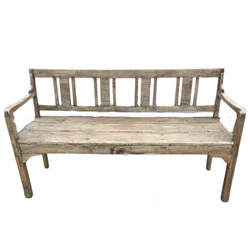 Rustic classic teak bench | 30887