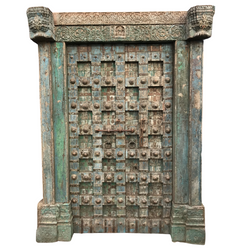 Antique Studded Indian Haveli Mansion Door (H230cm | W160cm)