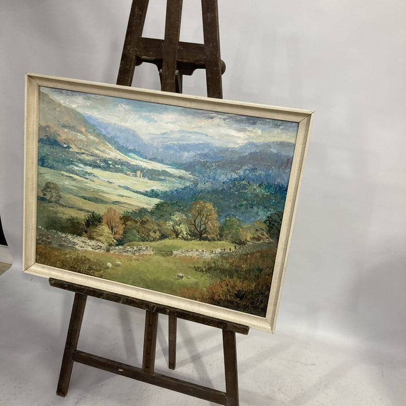 Welsh Landscape Oil Painting, 1976