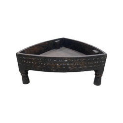 Decorative Carved Low Corner Table Plant Stand (w45cm x h5cm)
