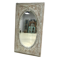 Hand Carved Indian Ornate Mirror (H164cm | W93cm)