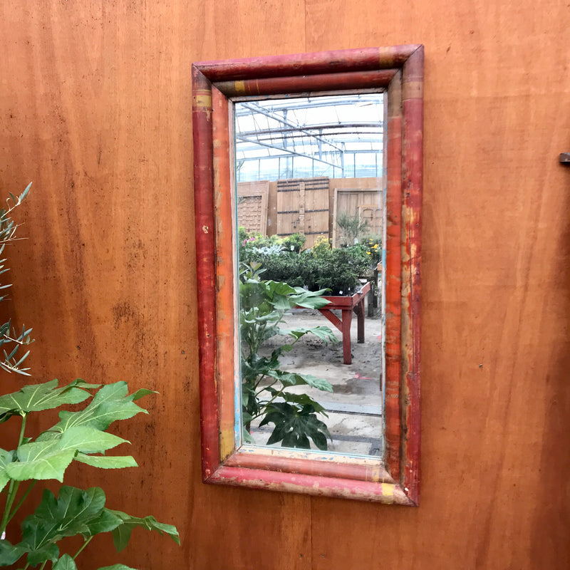 RECLAIMED INDIAN BAMBOO MIRROR (H124CM | W64CM)