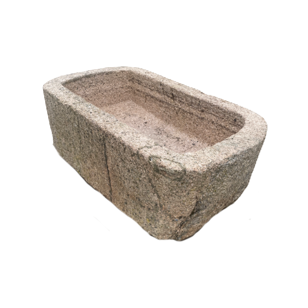 Indian Pink Granite Stone Trough Planter (w100cm x h40cm)
