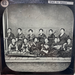 Lantern Slide | Ladies Band, Japan (ca 1890s)
