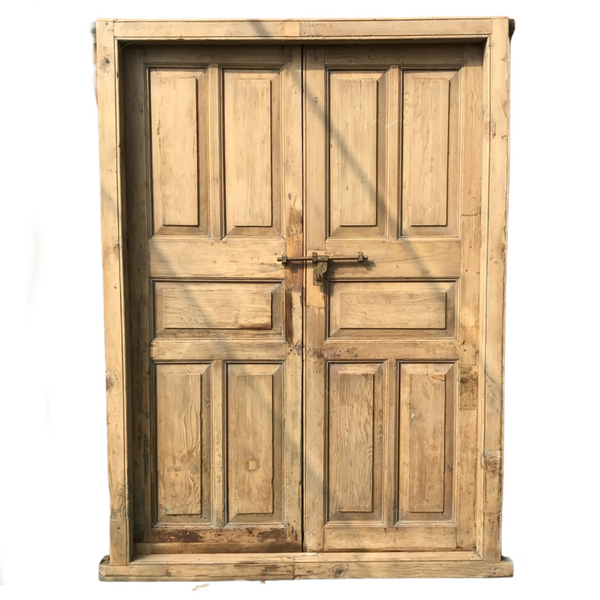 Vintage Indian Door in frame (H220cm | W151cm)