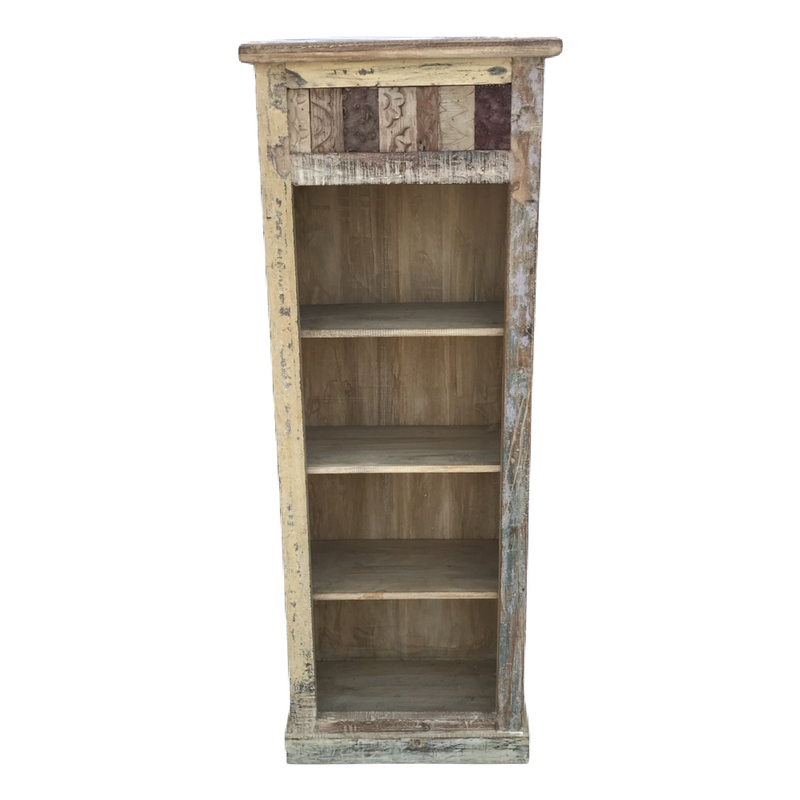 Reclaimed wood shelving | bookcase