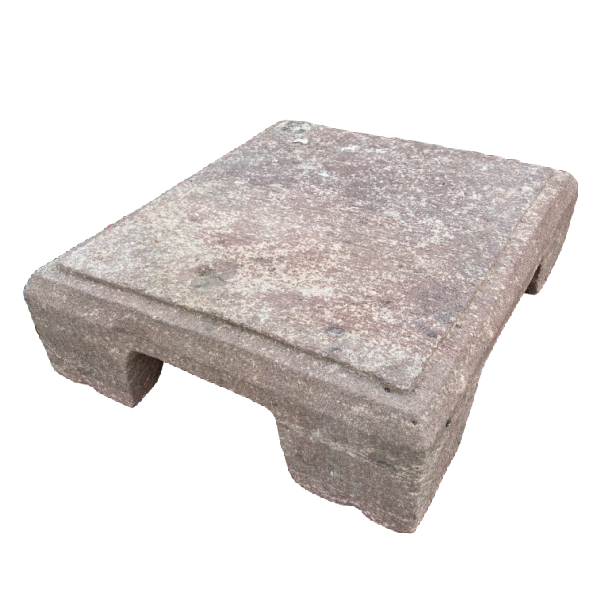 CARVED STONE LOW TABLE | W48CM H14CM