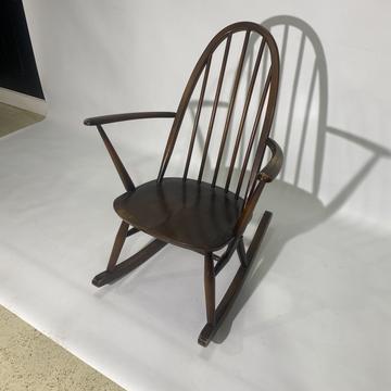 Mid Century Ercol Rocking Chair Stamped B.S.I - 1960 (2056)