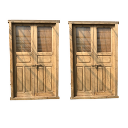 Vintage Glazed Doors in Frame (H228cm | W135cm)