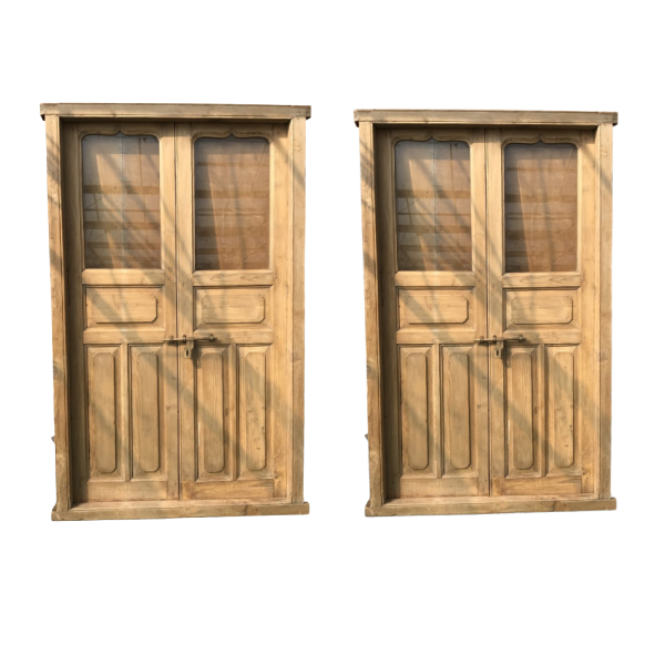 Vintage Glazed Doors in Frame (H228cm | W135cm)