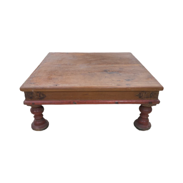 Vintage Indian Bajot Table (w62cm x h25cm)