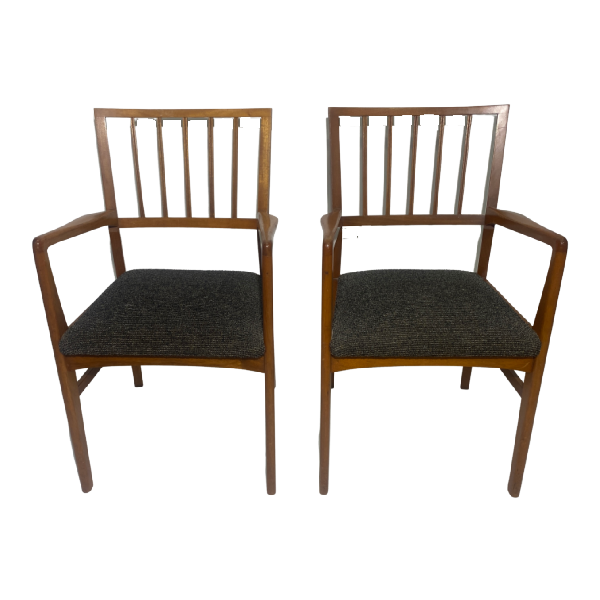 Pair of Mid Century Modern Carver Dining Chairs