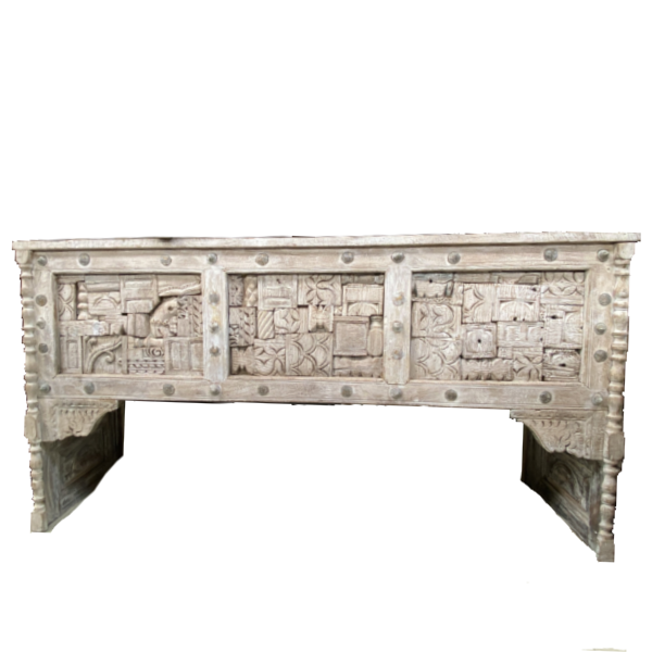 HAND CARVED INDIAN CONSOLE (W172.5CM | H89CM)