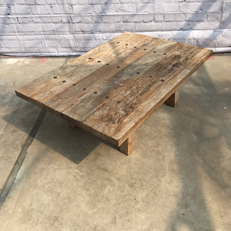 Reclaimed Indian teak wood table (W120cm | D80cm)