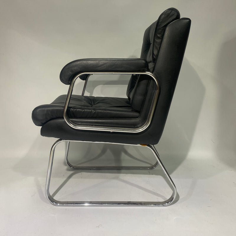 Mid Century Leather Desk Chair