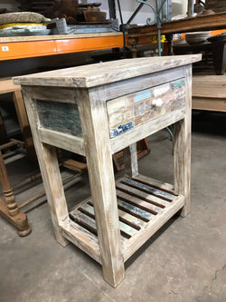 Reclaimed side table