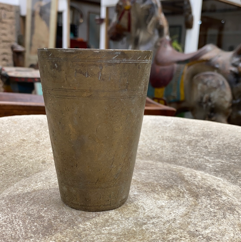 Vintage "Lassi" Cup • Brass (H10.5cm | D7.5cm)