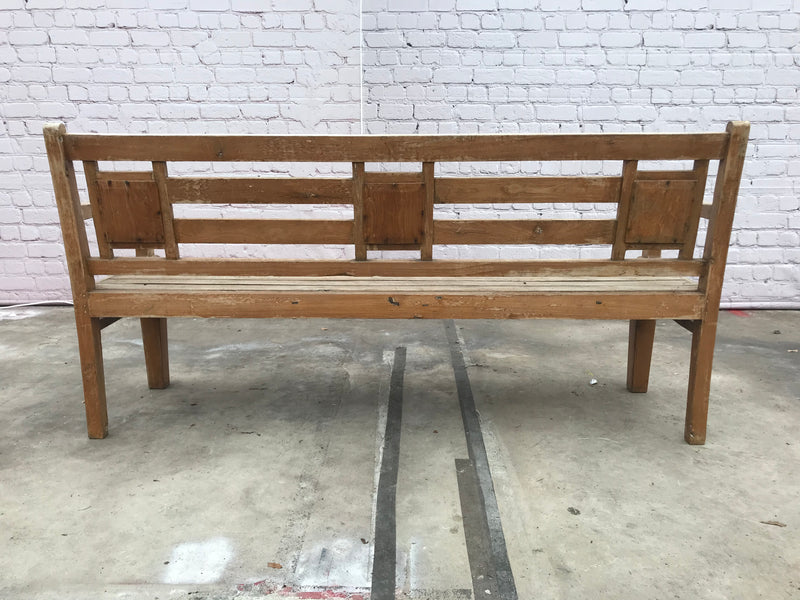 VINTAGE ANGLO-INDIAN BENCH WITH TILES (W183CM | H92CM)