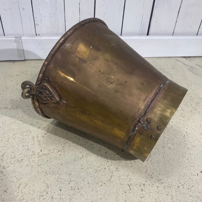 Vintage Brass Bucket | Ø33CM  H30CM • 3.1KG