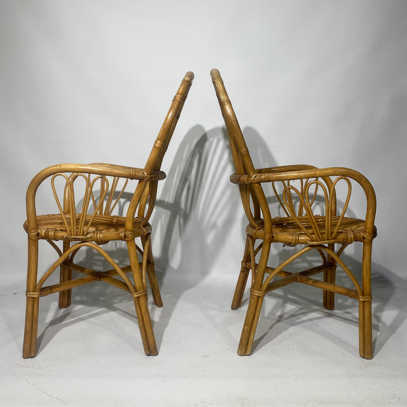 Pair of Bamboo Conservatory Armchairs