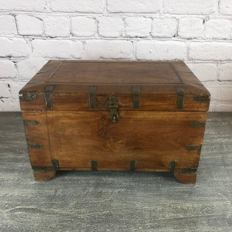 Impressive vintage teak table chest, ideal for jewellery and special items