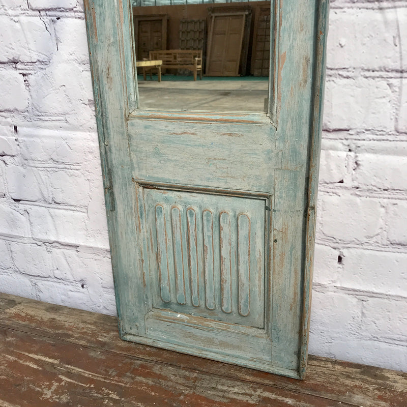 Upcycled vintage cupboard door mirror
