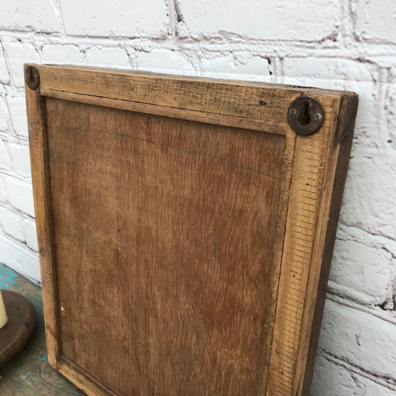Upcycled rustic painted window shutter mirror (H50.5CM | W43.7CM)