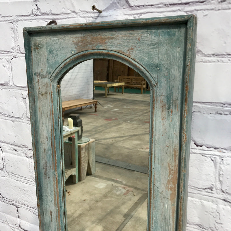 Upcycled vintage cupboard door mirror