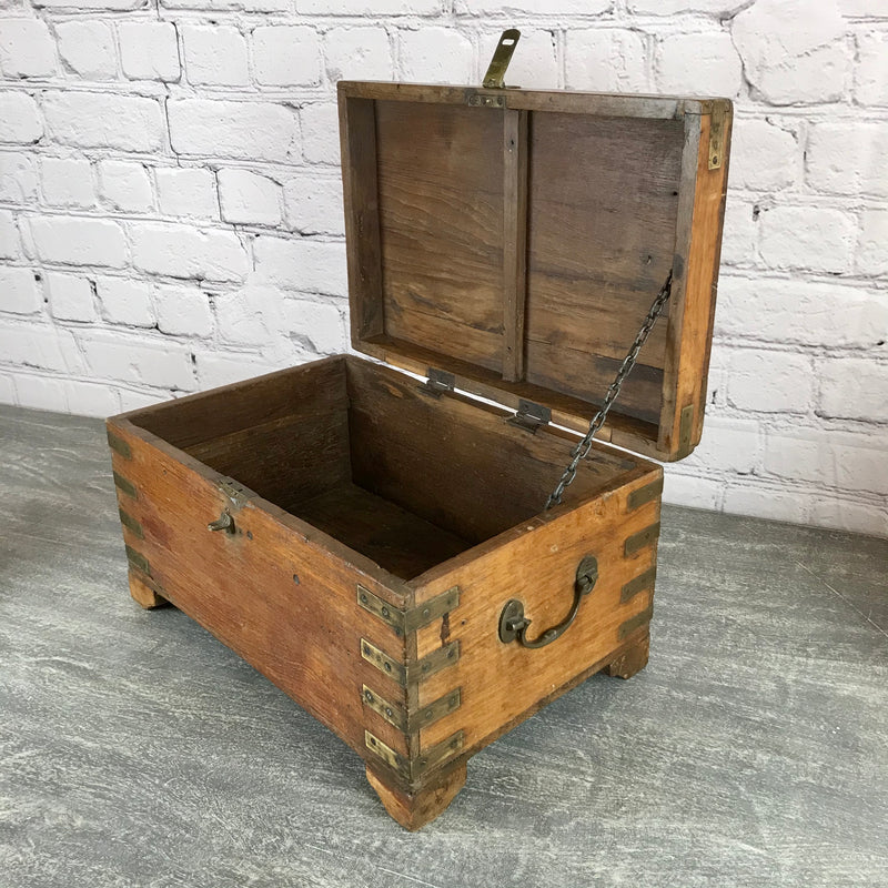 ANTIQUE ANGLO INDIAN CHEST DESK JEWELLERY BOX