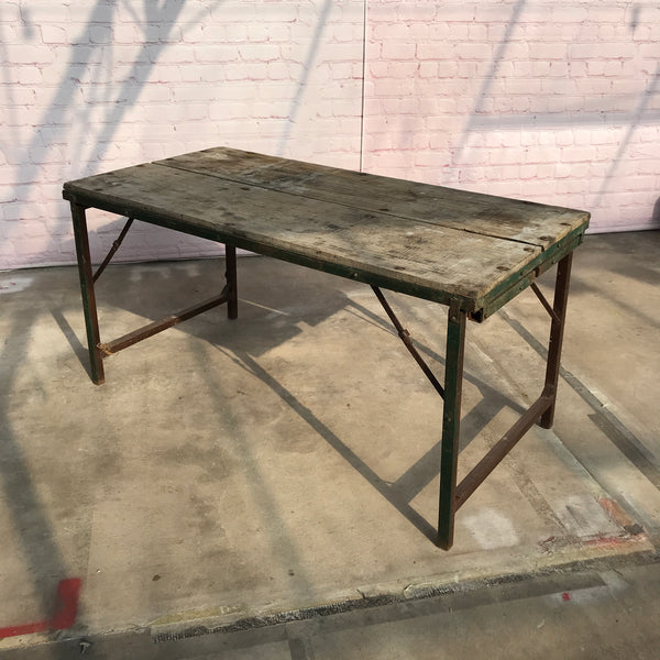 Vintage Indian military folding dining and coffee table