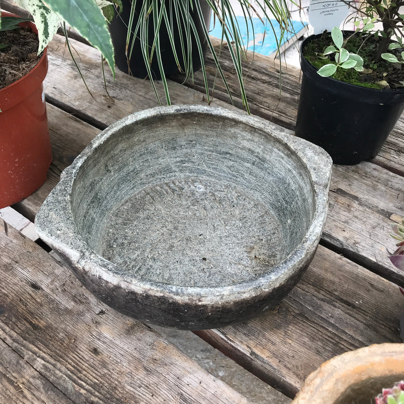 Ancient cookware soapstone bowl | ø24.5cm