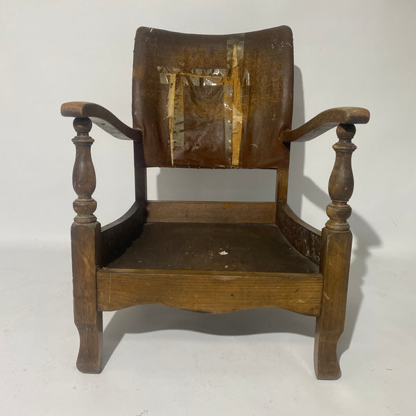 Antique Fireside Nursing Childs Chair For Restoration