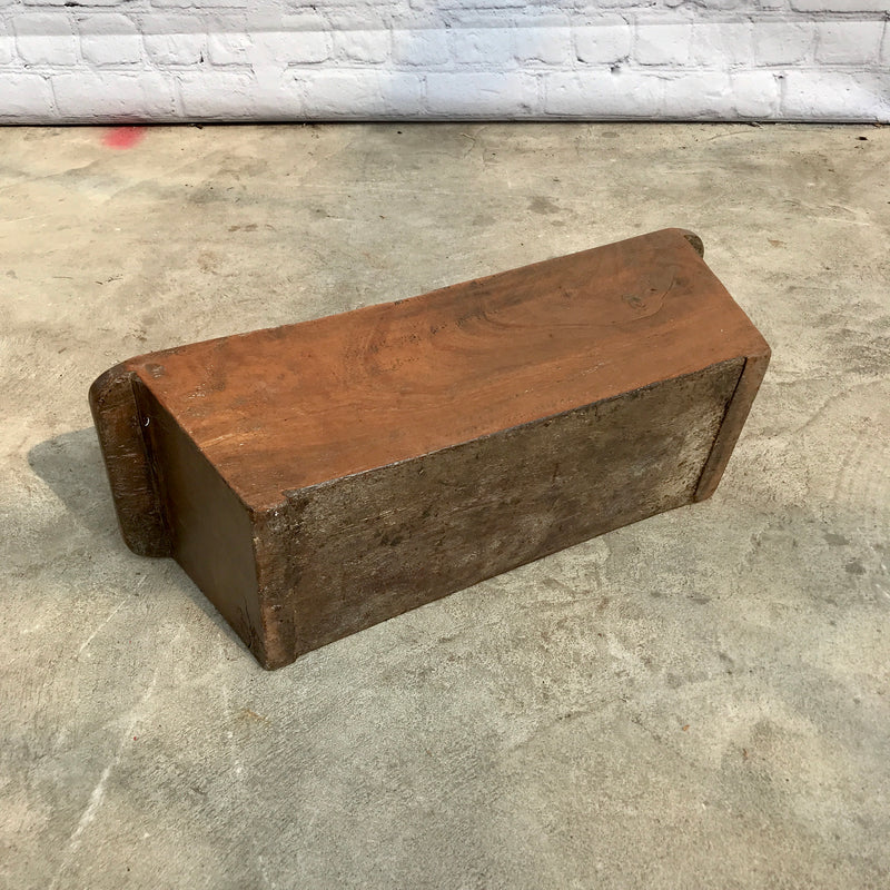 Vintage teak wood trough planter (W60CM | D22CM)