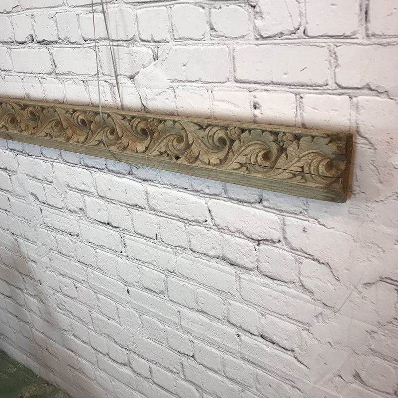 HAND CARVED ARCHITECTURAL PANEL (W225cm | H14cm)