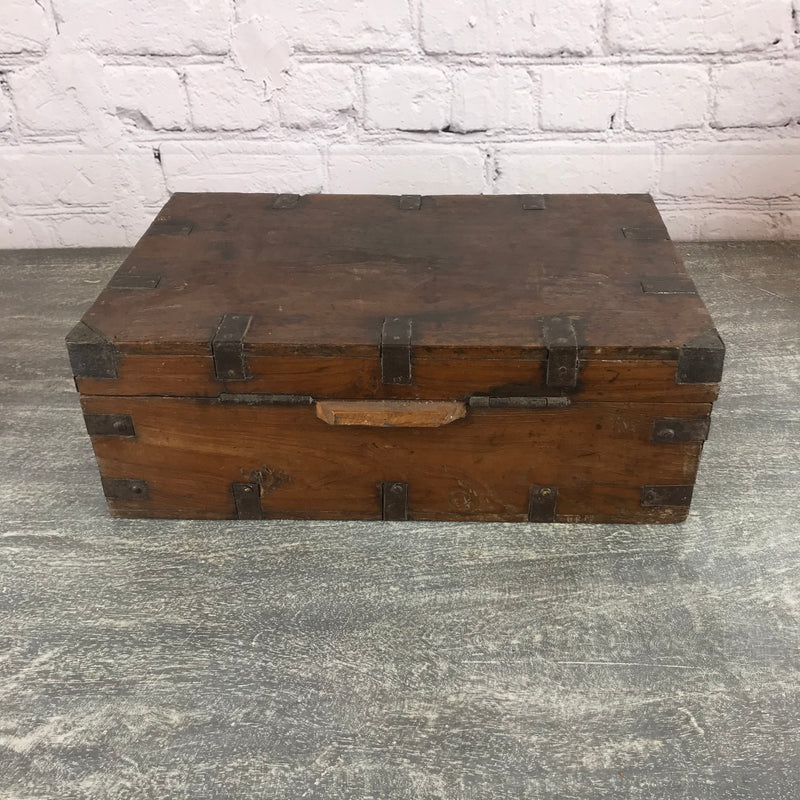 Decorative Indian teak box and ideal jewellery box