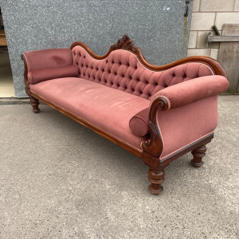 Antique Victorian Chaise Lounge | (W207CM | D63CM | H91.5CM)