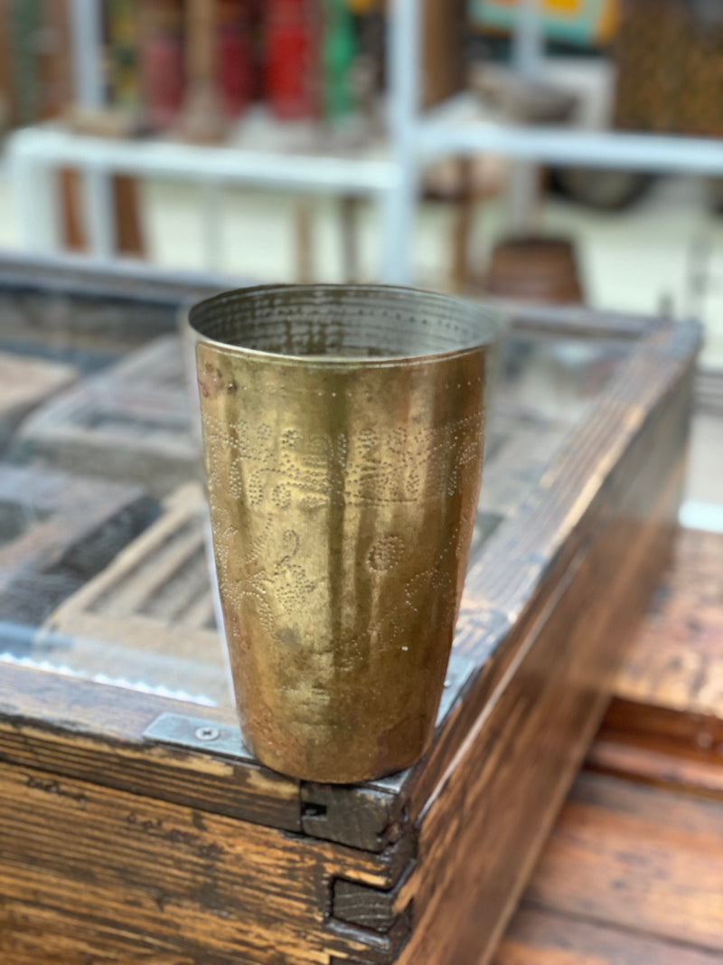 Vintage "Lassi" Cup • Brass (H12cm | D8cm)