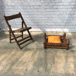 ANTIQUE INDIAN ROCKING CRIB | UPCYCLE OPPORTUNITY FOR DECORATIVE COFFEE TABLE OR PET BED