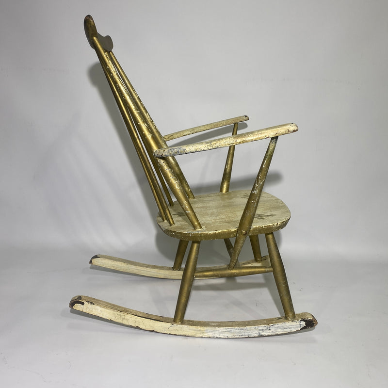 Painted Mid Century Ercol Rocking Chair