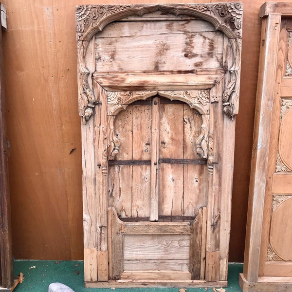 Antique Indian Shuttered Window Mihrab Frame (H208cm | W114cm)