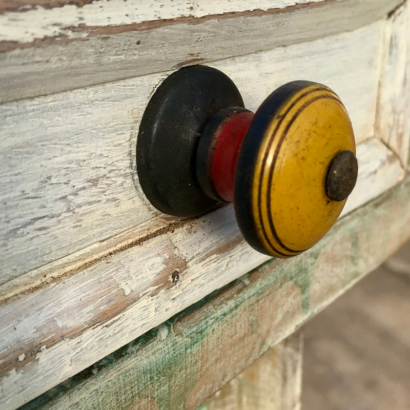 Decorative Painted Wood Door Cabinet Knob | ø3cm