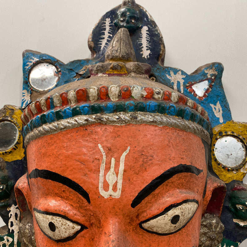 Indian Tribal paper machê mask • Bohada Festival | H60cm W50cm