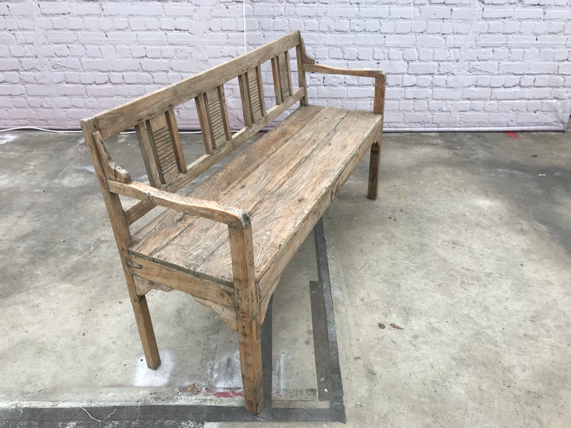 Rustic classic teak bench | 30887