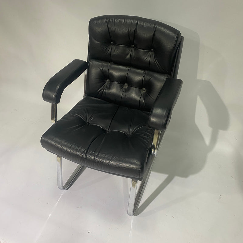 Mid Century Leather Desk Chair